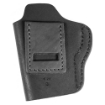 Picture of Uncle Mike's Uncle Mikes Inside Waistband Leather Holster - Size 3 - Fits Most Medium Frame Autos (3" 1911/Bersa Thunder/Glock 42/43/Sig 365/Hellcat/Taurus Gx4) - Leather - Metal Clip - Ambidextrous - Black UM-IWB-3-MBL-A