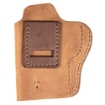 Picture of Uncle Mike's Uncle Mikes Inside Waistband Leather Holster - Size 4 - Fits Most Large Frame Autos (CZ 75/ Glock 17/19/22/27/27/30/Sig P226/Springfield XD 9/S&W M&P 9) - Leather - Metal Clip - Ambidextrous - Brown UM-IWB-4-BRW-A