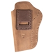 Picture of Uncle Mike's Uncle Mikes Inside Waistband Leather Holster - Size 6 - Fits 4"/5" 1911 with Rail and Hi Power - Leather - Metal Clip - Ambidextrous - Brown UM-IWB-6-BRW-A