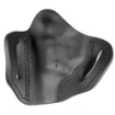 Picture of Uncle Mike's Uncle Mikes Outside Waistband Leather Holster - Fits S&W J-Frame - Ruger LCR and Similar Size Revolvers - Leather Construction - Right Hand - Black UM-OWB-J-MBL-R