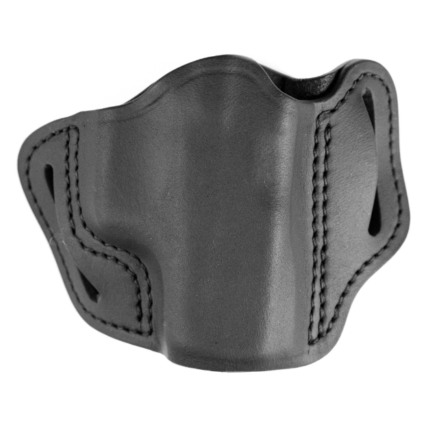 Picture of Uncle Mike's Uncle Mikes Outside Waistband Leather Holster - Size 1 - Fits Most Small Frame Autos (3" 1911/Bersa Thunder/Glock 42/43) - Leather - Right Hand - Black UM-OWB-1-MBL-R