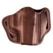 Picture of Uncle Mike's Uncle Mikes Outside Waistband Leather Holster - Size 1 - Fits Most Small Frame Autos (3" 1911/Bersa Thunder/Glock 42/43) - Leather - Right Hand - Brown UM-OWB-1-BRW-R