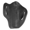 Picture of Uncle Mike's Uncle Mikes Outside Waistband Leather Holster - Size 3 - Fits Most 4"/5" 1911 and Browning Hi Power - Right Hand - Black UM-OWB-3-MBL-R