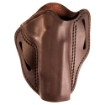 Picture of Uncle Mike's Uncle Mikes Outside Waistband Leather Holster - Size 3 - Fits Most 4"/5" 1911 and Browning Hi Power - Right Hand - Brown UM-OWB-3-BRW-R