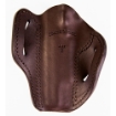 Picture of Uncle Mike's Uncle Mikes Outside Waistband Leather Holster - Size 3 - Fits Most 4"/5" 1911 and Browning Hi Power - Right Hand - Brown UM-OWB-3-BRW-R