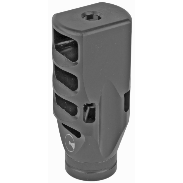 Picture of Ultradyne USA Pegasus Compensator Muzzle Brake with Timing Nut - AR - 556/223 - 1/2"x28 Thread - 1.25" Outside Diameter - 416 SS - Black Nitride Finish UD11010