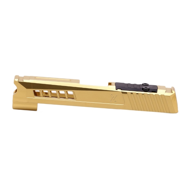 Picture of True Precision Axiom Slide - Fits P365XL - Gold TiN Finish - RMS Optic Cut & Cover Plate TP-P365XLS-G-RMS