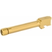 Picture of True Precision Barrel - 9MM - Gold - Thread Protector - Threaded - Fits Glock 17 - Titanium Nitride TP-G17B-XTG