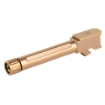 Picture of True Precision Threaded Barrel - 9MM - For Glock 19 - Copper TiCN Finish - Includes Thread Protector TP-G19B-XTC