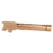 Picture of True Precision Threaded Barrel - 9MM - For Glock 19 - Copper TiCN Finish - Includes Thread Protector TP-G19B-XTC