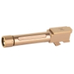 Picture of True Precision Threaded Barrel - 9MM - For Glock 26 - Copper TiCN Finish - Includes Thread Protector TP-G26B-XTC