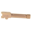 Picture of True Precision Threaded Barrel - 9MM - For Glock 26 - Copper TiCN Finish - Includes Thread Protector TP-G26B-XTC