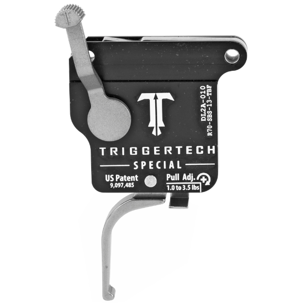 Picture of TriggerTech Trigger - 1.0-3.5LB Pull Weight - Fits Remington 700 - Special Flat Trigger - Bolt Release Model - Right Hand - Adjustable - Stainless Finish - Includes Installation Tools - Instruction Book - & TriggerTech Patch R70-SBS-13-TBF