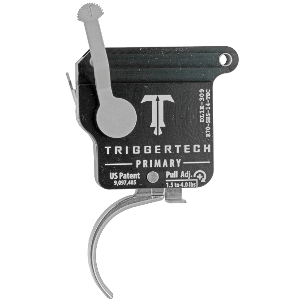 Picture of TriggerTech Trigger - 1.5-4LB Pull Weight - Fits Remington 700 - Primary Curved Trigger - Bolt Release Model - Right Hand - Adjustable - Stainless Finish - Includes Installation Tools - Instruction Book - & TriggerTech Patch R70-SBS-14-TBC