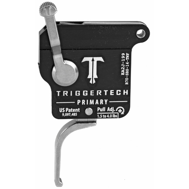 Picture of TriggerTech Trigger - 1.5-4LB Pull Weight - Fits Remington 700 - Primary Flat Clean Trigger - Right Hand - Adjustable - Stainless Finish - Includes Installation Tools - Instruction Book - & TriggerTech Patch R70-SBS-14-TNF