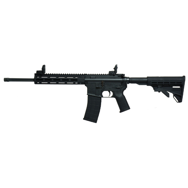 Picture of Tippmann Arms Company M4-22 - Semi-automatic Rifle - AR - 22 LR - 16" Fluted Barrel - Composite MLOK Handguard - Matte Finish - Black - M4 Collapsible Stock - Front/Rear Flip Sights - 1 Magazine - 25 Rounds A101034F