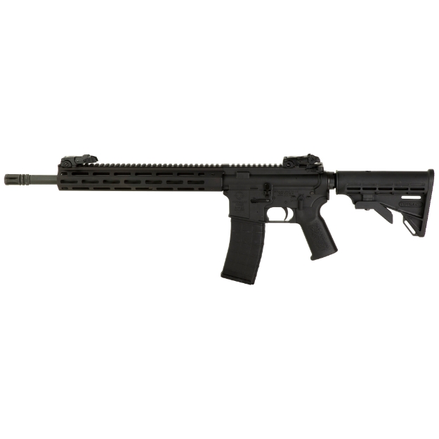 Picture of Tippmann Arms Company M4-22 Elite - GOA Edition - Semi-automatic Rifle - AR - 22 LR - 16" Barrel - Aluminum MLOK Handguard - Matte Finish - Black - Gun Owners of America Engraving - M4 Collapsible Stock - Front/Rear Flip Sight - 1 Magazine - 25 Rounds A101180
