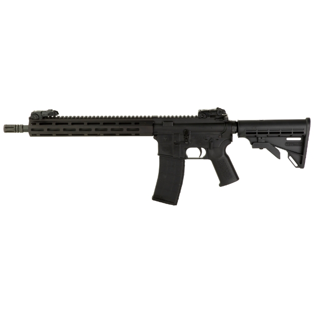 Picture of Tippmann Arms Company M4-22 Elite Compliant - Semi-automatic Rifle - AR - 22 LR - 16" Barrel - Aluminum MLOK Handguard - Faux Slip Fit Flash Hider - Matte Finish - Black - M4 Collapsible Stock - Front/Rear Flip Sights - 1 Magazine - 10 Rounds A101036