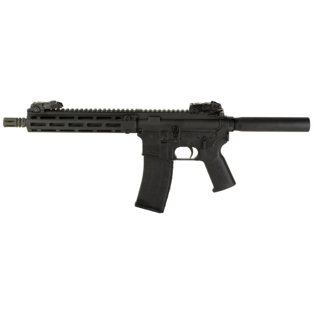 Picture of Tippmann Arms Company M4-22 Pro - Semi-Automatic Pistol - AR - 22 LR - 11" Barrel - Composite MLOK Handguard - Matte Finish - Black - Pistol Tube - Front/Rear Flip Sights - 1 Magazine - 25 Rounds A101030