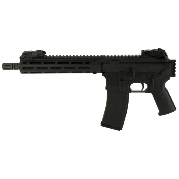 Picture of Tippmann Arms Company M4-22 Pro Compact - Semi-Automatic Pistol - AR - 22 LR - 11" Barrel - Composite MLOK Handguard - Matte Finish - Black - Picatinny Rear End - Front/Rear Flip Sights - 1 Magazine - 25 Rounds A101194