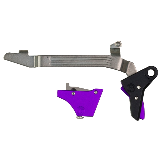 Picture of Timney Triggers Alpha Competition Trigger - Anodized Finish - Purple - Fits Large Frame Gen 3 & Gen 4 - 20 - 21 - 29 - 30 - 40 and 41 ALPHA GLOCK 3-4-LARGE-PURPLE