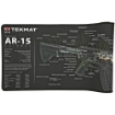 Picture of TekMat AR-15 Cutaway Ultra Premium Gun Cleaning Mat - Includes Small Microfiber TekTowel - Packed In Tube TEK-R44-AR15-CA