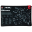 Picture of TekMat Cleaning Mat - Pistol Size - 11"x17" - For CZ P07/P09 - Black TEK-R17-CZP07