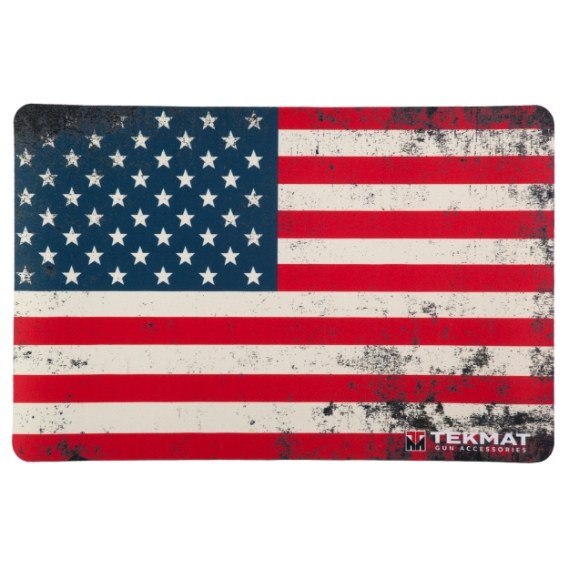 Picture of TekMat Cleaning Mat - Pistol Size - 11"x17" - Old Glory US Flag - Red/White/Blue TEK-R17-USFLAG-01