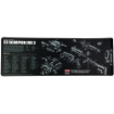 Picture of TekMat Cleaning Mat - Pistol Size - 12"x36" - For CZ Scorpion - Black TEK-R36-CZSCORPION