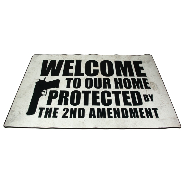 Picture of TekMat Door Mat - 2nd Amendment - Black - 25"x42" TEK-42-2AMENDMENT-U