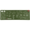 Picture of TekMat Long Gun - AR-15 - Cleaning Mat - Thermoplastic Surface Protects Gun From Scratching - 1/8" Thick - 12"x36" - Tube Packaging - OD Green TEK-R36-AR15-OD