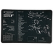 Picture of TekMat Pistol Mat For Glock - 11"x17" - Black - Includes Small Microfiber TekTowel - Packed in Tube TEK-R17-GLOCK