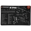 Picture of TekMat Pistol Mat For Heckler & Koch VP9SK - 11"x17" - Black - Includes Small Microfiber TekTowel - Packed In Tube TEK-R17-HK-VP9SK