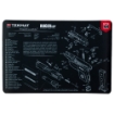 Picture of TekMat RUGER LCP Pistol Mat - 11"x17" - Black - Includes Small Microfiber TekTowel - Packed In Tube TEK-R17-RUGERLCP