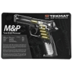 Picture of TekMat S&W M&P Pistol Mat - 3D Cut Away - 11"x17" - Black - Includes Small Microfiber TekTowel - Packed In Tube TEK-R17-SW-MP-CA