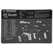 Picture of TekMat Sig P226 Pistol Mat - 11"x17" - Black - Includes Small Microfiber TekTowel - Packed In Tube TEK-R17-SIGP226