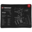 Picture of TekMat Ultra Mat - For Glock Gen 5 - Cleaning Mat - Thermoplastic Surface Protects Gun From Scratching - 1/4" Thick - 15"X20" - Tube Packaging - Black TEK-R20-GLOCK-G5