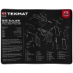 Picture of TekMat Ultra Mat - Sig Sauer P238 - Cleaning Mat - Thermoplastic Surface Protects Gun From Scratching - 1/4" Thick - 15"X20" - Tube Packaging - Black TEK-R20-SIGP238