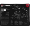 Picture of TekMat Ultra Mat - Springfield XD Mod 2 - Cleaning Mat - Thermoplastic Surface Protects Gun From Scratching - 1/4" Thick - 15"X20" - Tube Packaging - Black TEK-R20-XDMOD2