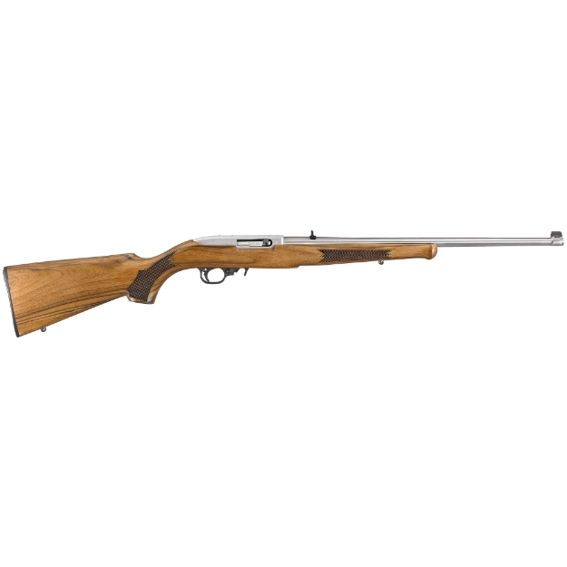 Picture of Ruger 10/22 - TALO - Semi-automatic - Rifle - 22 LR - 20" Barrel - Silver - Wood Stock - Right Hand - 1:16 - 10Rd 21196