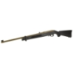 Picture of Ruger 10/22 Carbine - Semi-Automatic Rifle - 22 LR - 18.5" Barrel - FDE Cerakote Receiver and Barrel - Alloy Steel - Black Synthetic Stock - Adjustable Rear and Gold Bead Front Sight - 10 Round 01151