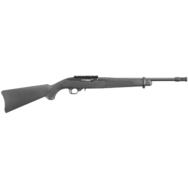 Picture of Ruger 10/22 Tactical - Semi-automatic Rifle - 22 LR - 16.1" Threaded Barrel with Ruger Flash Suppressor - Satin Black Finish - Alloy Steel - Black Synthetic Stock - 10 Rounds 01261