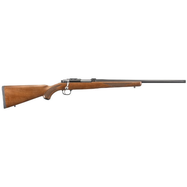 Picture of Ruger 77/17 - Bolt Action - 17 Winchester Super Magnum - 20" - Blued Threaded Barrel - Walnut Stock - Right Hand - Scope Rings Included - 6Rd 07222