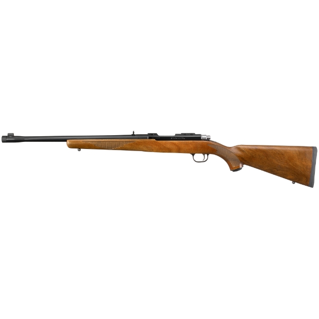 Picture of Ruger 77/44 - Bolt Action Rifle - 44 Magnum - 18.5" Threaded Barrel - 11/16X24 Threads - Blued Finish - Walnut Stock - Adjustable Rear Sight - Bead Front Sight - 4Rd 07416