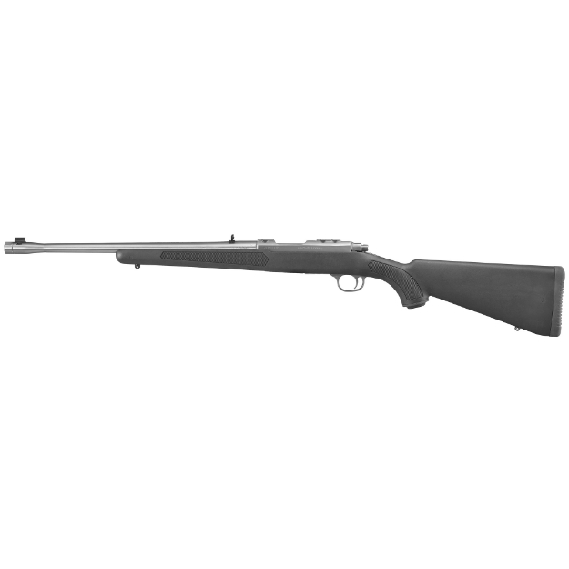 Picture of Ruger 77/44 - Bolt Action Rifle - 44 Magnum - 18.5" Threaded Barrel - 11/16X24 Threads - Stainless Finish - Synthetic Stock - Adjustable Rear Sight - Bead Front Sight - 4Rd 07417