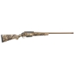 Picture of Ruger American - Bolt-Action Rifle - 7MM PRC - 24" Threaded Barrel - Threaded 5/8x24 - Muzzle Brake - Cerakote Finish - Burnt Bronze - Go Wild Camo Synthetic Stock - Scope Base - 3 Rounds - 1 Magazine - BLEM (Damaged Case) 36948