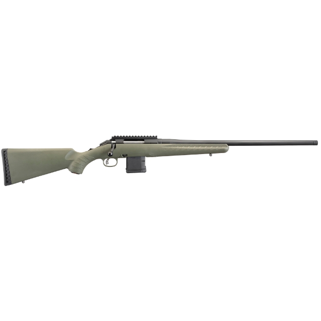 Picture of Ruger American Predator Rifle - Bolt-Action - 6.5 Creedmoor - 22" Threaded Barrel - Matte Black Finish - Green Composite Stock - Scope Base - 3Rd AI Style Magazine - BLEM (Damaged Case) 26973