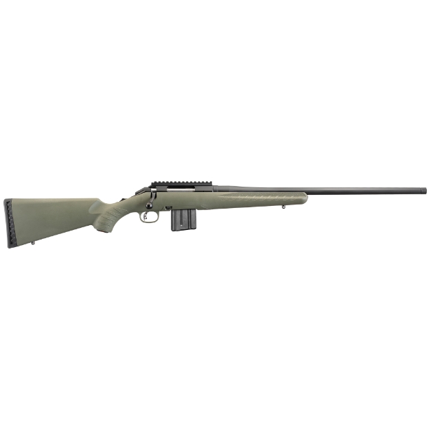 Picture of Ruger American Predator Rifle - Bolt-Action - 6.5 Grendel - 22" Threaded Barrel - Matte Black Finish - Green Composite Stock - Scope Base - 10Rd AR Style Magazine 26922