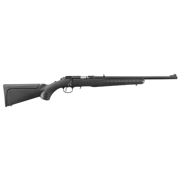 Picture of Ruger American Rimfire Compact - Bolt-Action Rifle - 22 LR - 18" Barrel - Satin Blued Finish - Alloy Steel - Black Composite Stock - Adjustable Rear & Fiber Optic Front Sight - 10Rd 08303