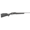 Picture of Ruger American Rimfire Standard - Bolt-Action Rifle - 17HMR - 18" Stainless Threaded Barrel - 1/2" x 28 Thread Pitch - Black Composite Stock - Scope Base - Flush Mounted Rotary Magazine - 9Rd 08353